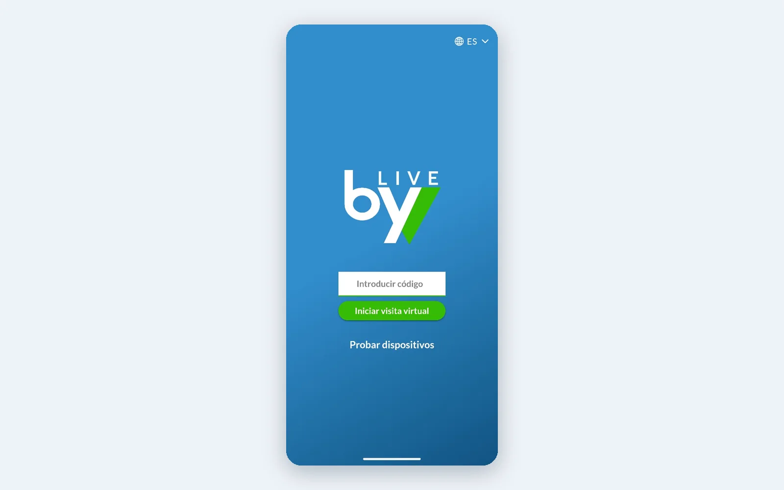 byVisitors LIVE: start screen of a virtual survey